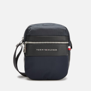 Tommy Hilfiger Men's Nylon Mix Mini Reporter Bag - Tommy Navy