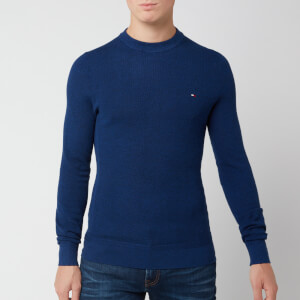 Tommy Hilfiger Men's Mouline Ricecorn Jumper - Blue Quartz