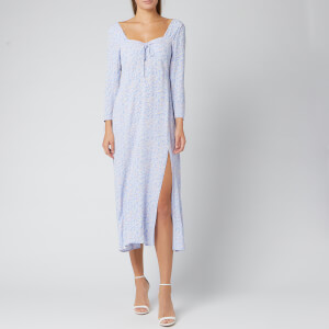 RIXO Women's Giselle Dress - Prairie Ditsy/Blue Nude