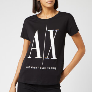 Armani Exchange Women's Logo T-Shirt - Black