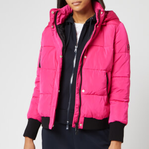 Armani Exchange Women's Short Down Jacket - Bubble Gum