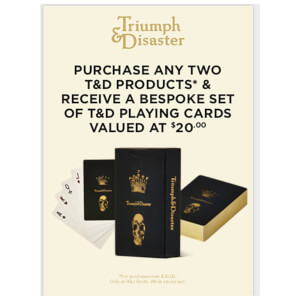 Triumph & Disaster Playing Cards (Free Gift) Triumph & Disaster Playing Cards (Free Gift)