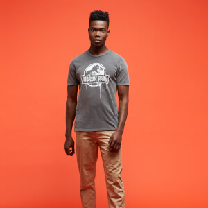 Jurassic Park Primal Logo Graffiti T-Shirt - Black Acid Wash