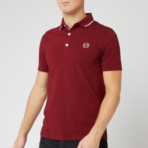 Armani Exchange Men's Mercerised Polo Shirt - Pomegranate
