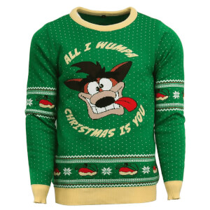Crash Bandicoot Kintted Christmas Jumper