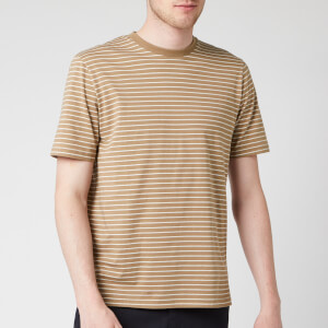 Folk Men's Pencil Stripe T-Shirt - Oatmeal Ecru