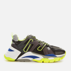 Ash Women's Flash Running Style Trainers - Black/Rainbow/Silver-Fluo Yellow