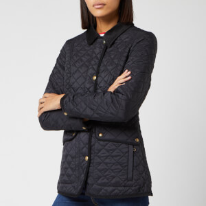 Joules Women's Newdale Quilted Coat - True Black