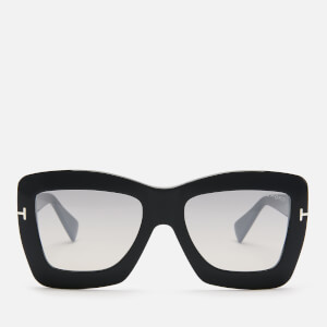 Tom Ford Women's Hutton Sunglasses - Shiny Black/Smoke Mirror