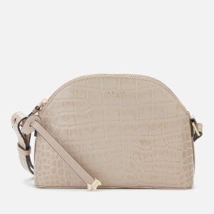Radley Women's Gallery Road Faux Croc Small Zip Top Cross Body Bag - Dove Grey Croc
