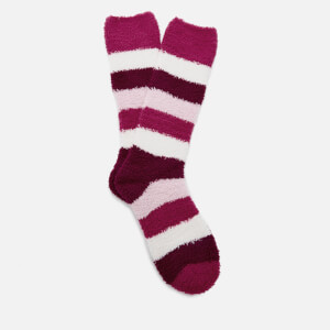 Joules Women's Fabulously Fluffy - Pink Stripe