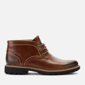 Clarks Men's Batcombe Lo Leather Chukka Boots - Dark Tan