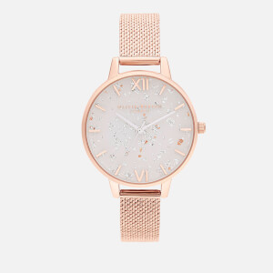Olivia Burton Women's Celestial Boucle Mesh Watch - Rose Gold