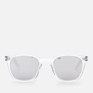 Saint Laurent Men's D-Frame Acetate Sunglasses - Crystal/Silver