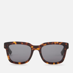 Gucci Men's Square Frame Logo Stripe Sunglasses - Havana/Green