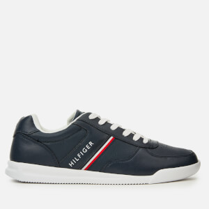 Tommy Hilfiger Men's Lightweight Leather Trainers - Midnight