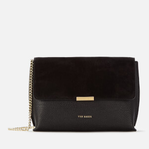 Ted Baker Women's Lisa Suede Bar Detail Cross Body Bag - Black
