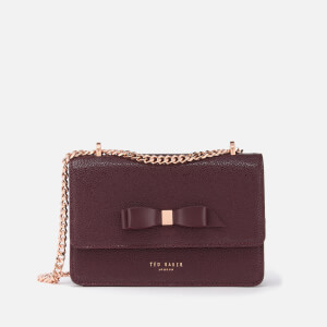 Ted Baker Women's Jayllaa Bow Detail Micro Cross Body Bag - Oxblood