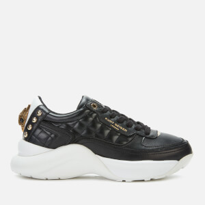 Kurt Geiger London Women's Lunar Eagle Leather Chunky Running Style Trainers - Black