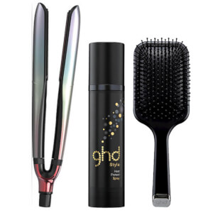 ghd Festival Platinum Set with Heat Protect Spray (Worth $416.00)