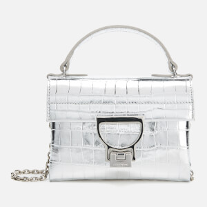 Coccinelle Women's Mignon Croco Chain Bag - Silver