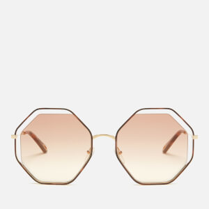 Chloe Women's Poppy Octagon Frame Sunglasses - Havana/Peach