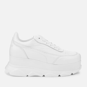 Joshua Sanders Women's Zenith Wedge Flatform Trainers - White