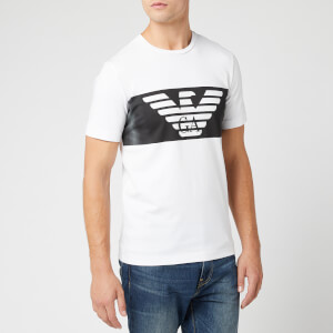 Emporio Armani EA7 Men's Large Eagle Logo T-Shirt - White