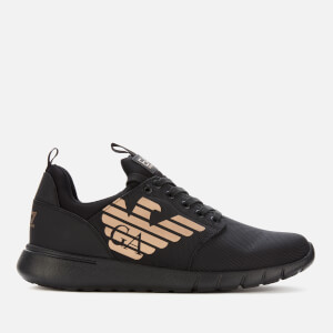 Emporio Armani EA7 Men's Runner Trainers - Black/Gold