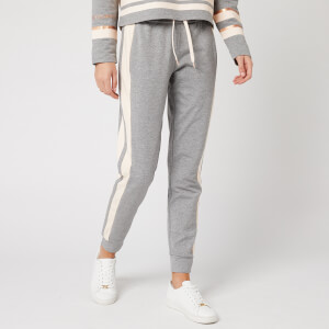 Emporio Armani EA7 Women's Sweatpants with Side Stripe - Grey/Pink