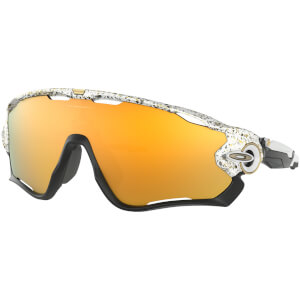 Oakley Jawbreaker Sunglasses - Splatter White/24K Iridium