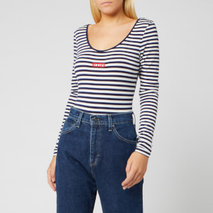 Levi's Women's Josie Bodysuit - Baby Tab Bodysuit Sea Captain Blue/Clou