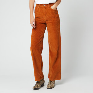 Levi's Women's Ribcage Wide Leg Jeans - Caramel Cafe Plush Cord