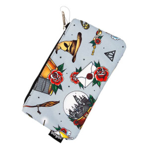 Loungefly Harry Potter Relics Tattoo AOP Pouch