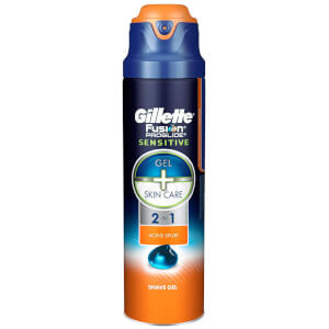Fusion Men's ProGlide Sensitive 2-in-1 Active Sport Shaving Gel 170ml