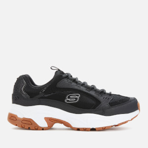Skechers Women's Stamina Classy Trail Snake Emboss Trainers - Black