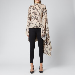 Solace London Women's Ali Top - Taupe Snake Print
