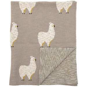 Bloomingville Llama Cotton Throw