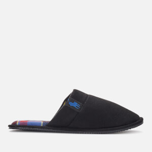 Polo Ralph Lauren Men's Summit Scuff Tartan Lined Slippers - Black/Navy