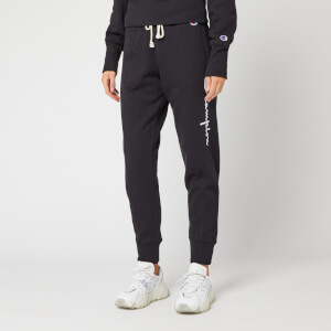 Champion Women's Big Script Rib Cuff Pants - Black