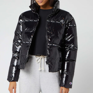 Champion Women's Puff Jacket - Shiny Black