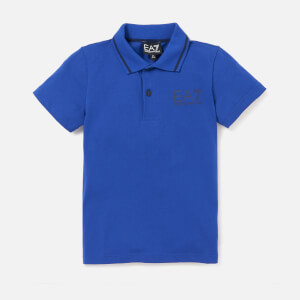 Emporio Armani EA7 Boys' Train Core ID Short Sleeve Polo Shirt - Mazarine Blue