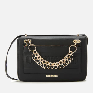 Love Moschino Women's Chain Detail Shoulder Bag - Black