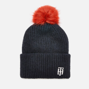 Tommy Hilfiger Women's Pompom Beanie - Corporate