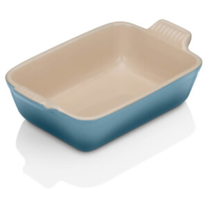 Le Creuset Stoneware Small Heritage Rectangular Roasting Dish 19cm - Marine