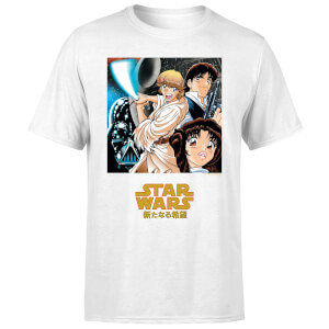 Star Wars Manga Style Men's T-Shirt - White
