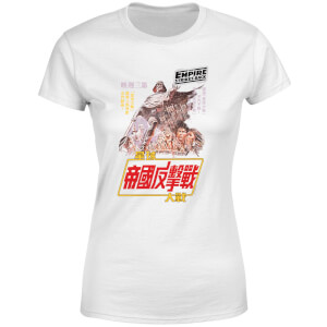 Star Wars Empire Strikes Back Kanji Poster Women's T-Shirt - White