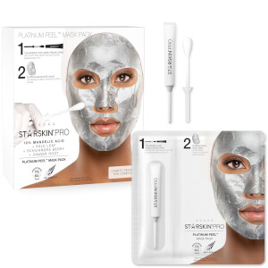 STARSKIN Pro Platinum Peel Mask Pack 10% Mandelic Acid + Kale Leaf + Schizandra Berry + Ginger Root 1.50 oz