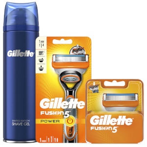 Fusion5 Men's Power Bundle (Razor Handle, 4 Count Blade and Shave Prep 200ml)