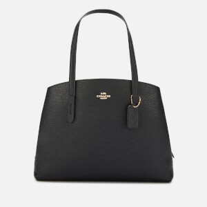 Coach Women's Polished Pebble Leather Charlie 40 Bag - Black